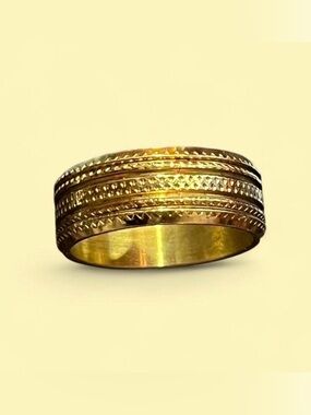 Textured Gold-Tone Ring